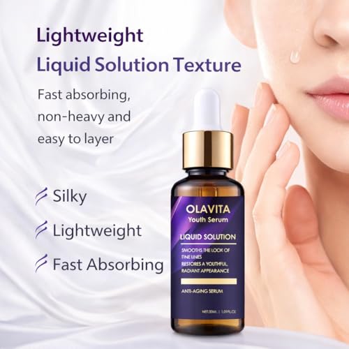 Genvyne 2 Pack Liquid Anti-Aging Serum with Collagen & Hyaluronic Acid for Face