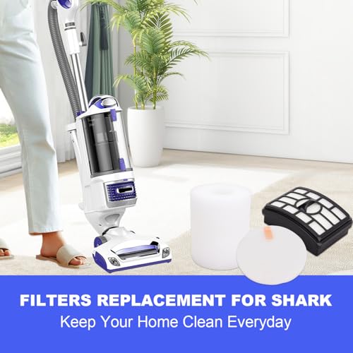 Shark Rotator HEPA Filter Replacement Kit - Fits NV500 NV501 NV502 NV503 NV505 NV510 NV520 NV552 ZU780 ZU782 ZU785 UV560