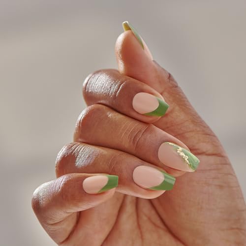 imPRESS No Glue Press On Nails - Ballerina Green Coffin Shape