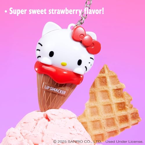 Lip Smacker Hello Kitty Ice Cream Flavored Lip Balm Pack of 2 – Moisturizing & Cruelty-Free