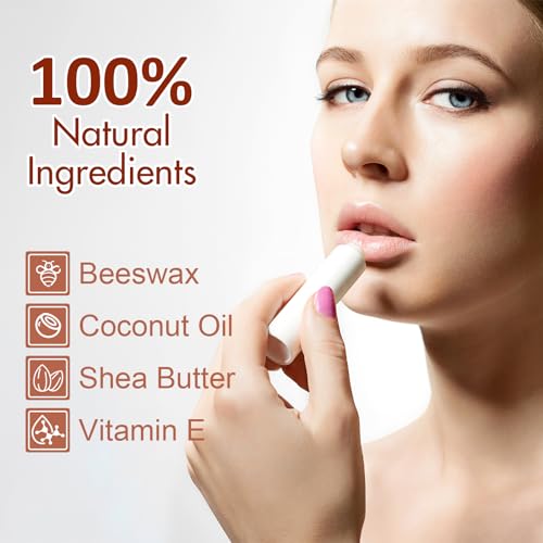 60 Pack Unlabeled Lip Balm Bulk - 5 Flavors, Customizable Tubes, DIY Gift Set