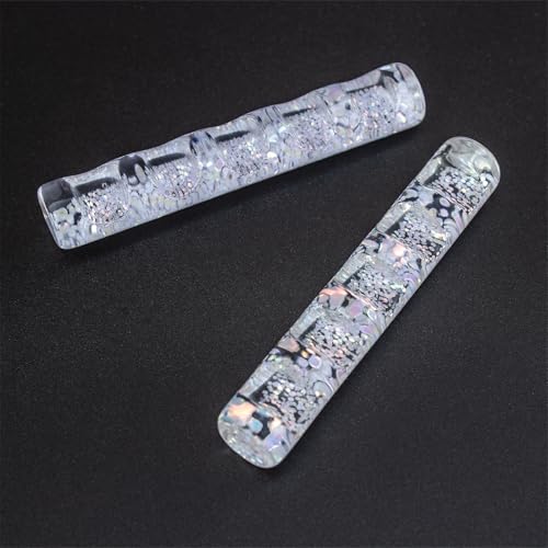 Crystal Clear Acrylic Nail Art Brush Holder - 5 Grid Organizer