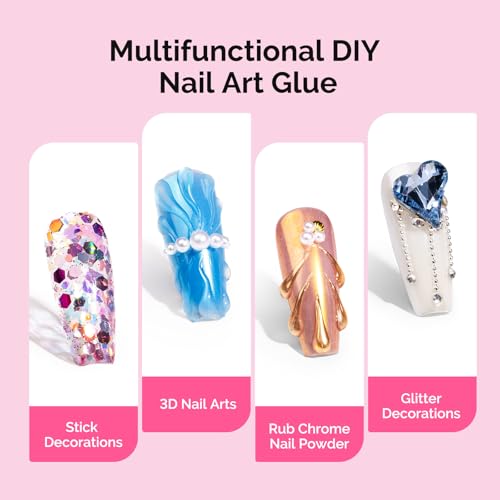 MelodySusie 15g Strong Rhinestone Nail Glue for Nail Art