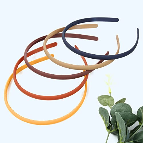 WOVOWOVO 12 Pcs Thin Plastic Headbands with Teeth - Simple Style
