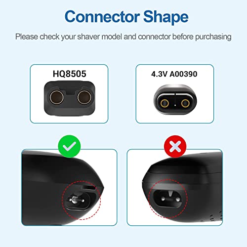 HYGAMOCC Philips Norelco Shaver Charger Cord 15V Replacement Power Supply