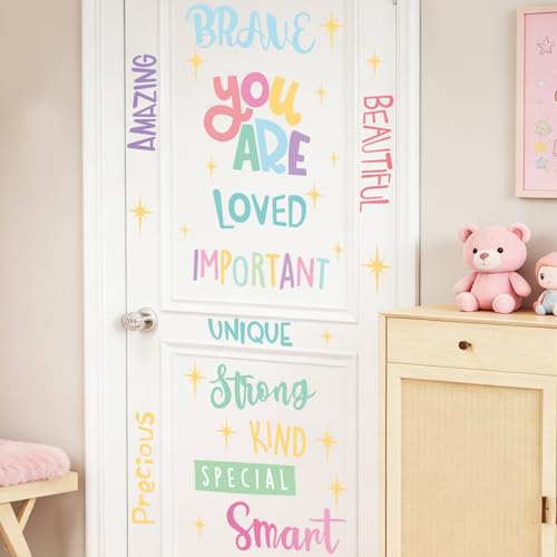 SHUCHING Inspirational Quote Wall Decal for Girls' Room Decor