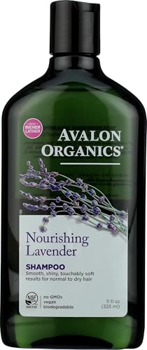 Avalon Organics Nourishing Lavender Shampoo for Normal to Dry Hair, 11 Fl Oz