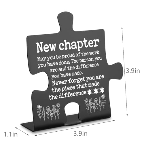 New Job Gift Desk Decor - Inspirational Sign for Colleagues