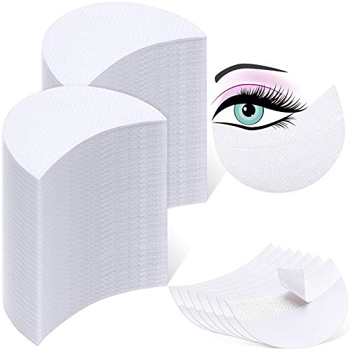600 White Eyeshadow Pad Shields - Half Moon Stencils for Makeup