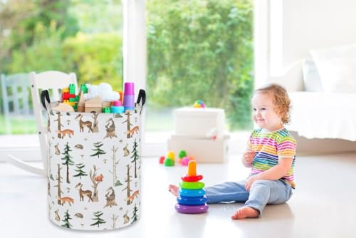 Sanjiaofen Kids Laundry Hamper - Collapsible Animal Storage Basket