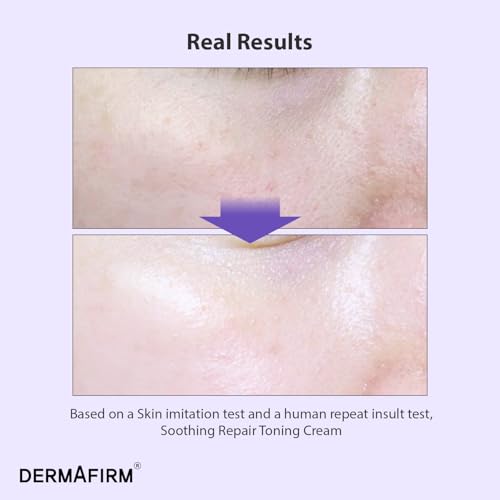 Dermafirm Soothing Repair Toning Cream - Vegan Face Moisturizer with Niacinamide & Bakuchiol (1.69 fl oz)