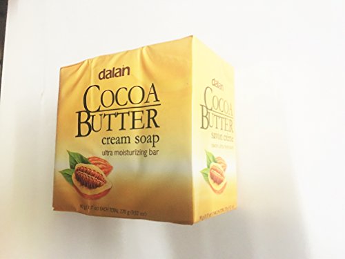 Dalan Cocoa Butter Cream Soap - 3 Pack, 270g Moisturizing Bars