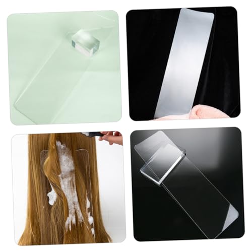 Hair Highlighting Board Set - 2 Clear Dye Paddles for Precision Coloring