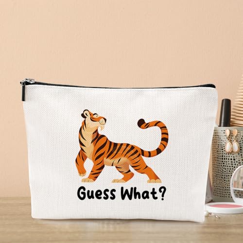 VICBOU GuessTiger Cute Tiger Makeup Bag for Women & Girls