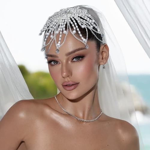 Silver Pearl Headband - Bridal Hair Accessory for Weddings