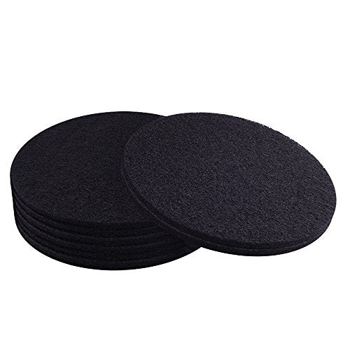 KUUQA 8-Pack Compost Bin Charcoal Filters, 7.25" Round