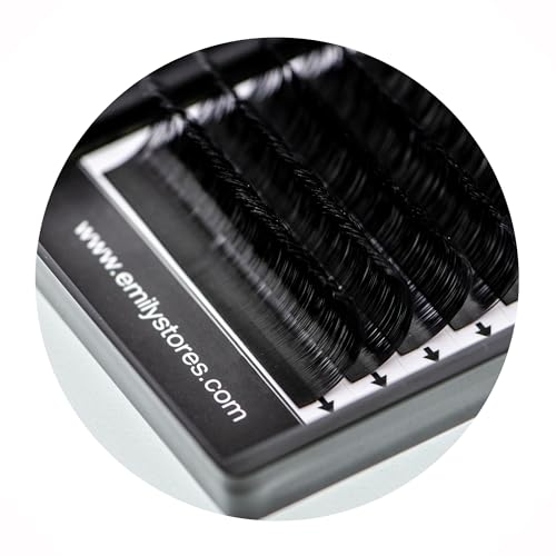 EMILYSTORES Easy Fan Eyelash Extensions, 0.07mm C Curl 15mm Volume Lashes