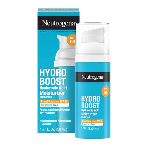 Neutrogena Hydro Boost Face Moisturizer with Hyaluronic Acid & SPF 50, 1.7 oz