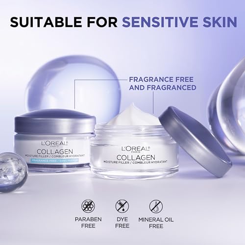 L¡¯Oreal Paris Collagen Daily Face Moisturizer, Anti Aging Face Cream to Reduce Wrinkles and Provide Intense Hydration, 1.7 oz