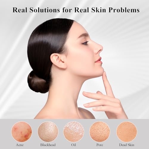 AUIOEY 3 in 1 Manual Silicone Facial Cleansing Brush, Mask Applicator & Blackhead Remover (Black)
