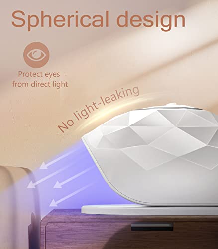 Easkep 86W UV LED Nail Lamp - White Gel Nail Dryer with Eye Protection