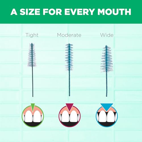 GUM Proxabrush Go-Betweens Moderate Refills 8 Count Pack of 6 – Interdental Dental Brush Refill