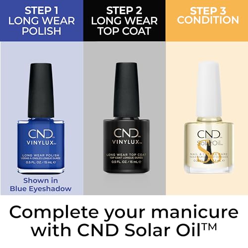 CND Vinylux Denim Patch Nail Polish - Opaque Gray Blue, 0.5 Fl Oz