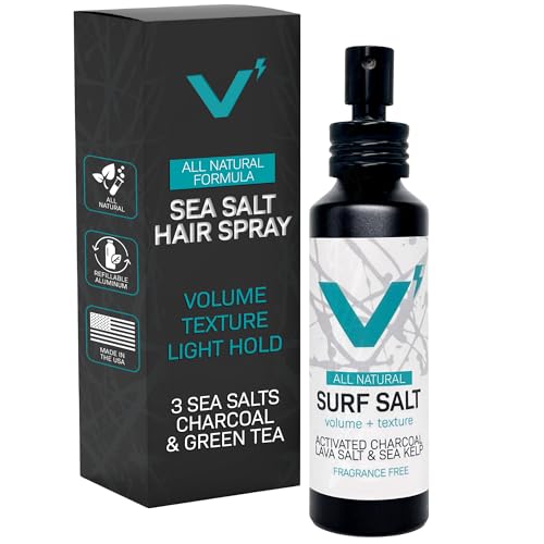 VOLT Grooming Sea Salt Spray for Hair & Beard, Fragrance Free, 5 Fl Oz