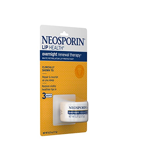 Neosporin Lip Health Overnight Renewal Therapy, 0.27oz (Pack of 2)