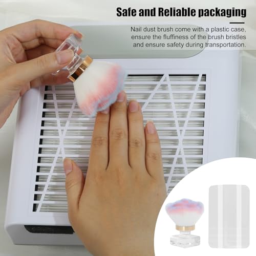 Professional Nail Dust Brush - Rose-Shaped Acrylic Cleaner