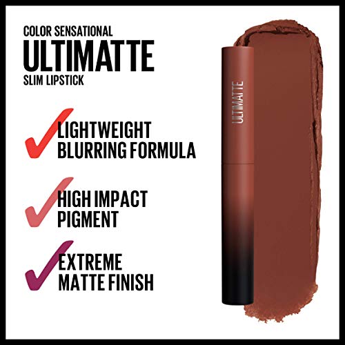 Maybelline Ultimatte Matte Lipstick - More Truffle Cocoa Brown