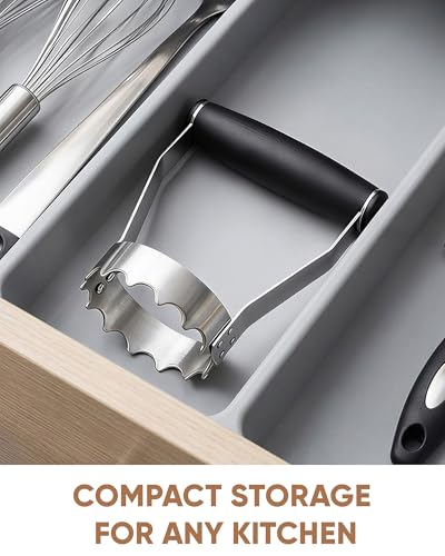 Vosturdy Ergonomic Stainless Steel Hand Chopper - 3 Inch Manual Vegetable & Nut Cutter
