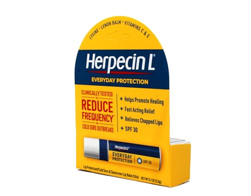 Herpecin-L Medicated Lip Protectant SPF 30, Cold Sore Relief - 3 Pack