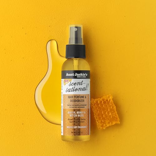 Aunt Jackie¡¯s Braid + Twist Collection Scent-Sational Hair Perfume & Deodorizer ? Neutralize Odors and Refresh Hair with Witch Hazel, Biotin, and Honey ? 4 fl oz