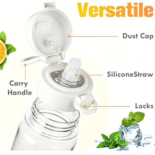 GOPPUS 17oz Kids Water Bottle with Straw - Leakproof & BPA-Free