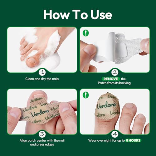 VERDORA Extra Strength Nail Patches with Tea Tree Oil - 16 Pcs