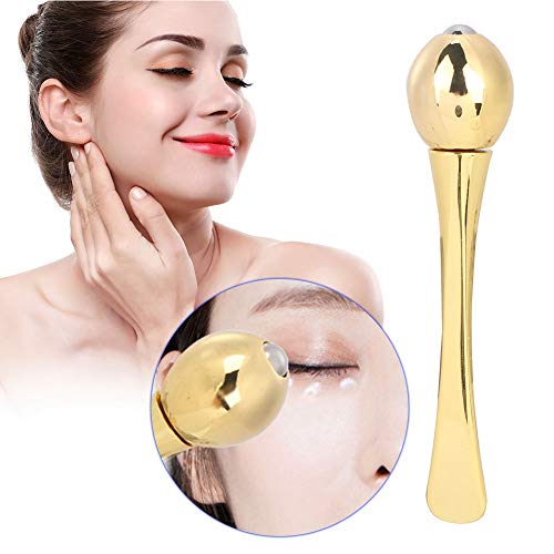 Yinhing Eye Massager Wand with Zinc Alloy Spoon for Cream Application