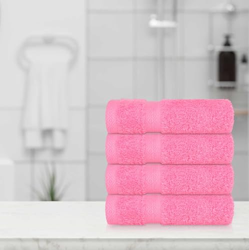 Premium Turkish Cotton Washcloths - 4 Pack Ultra Soft & Absorbent