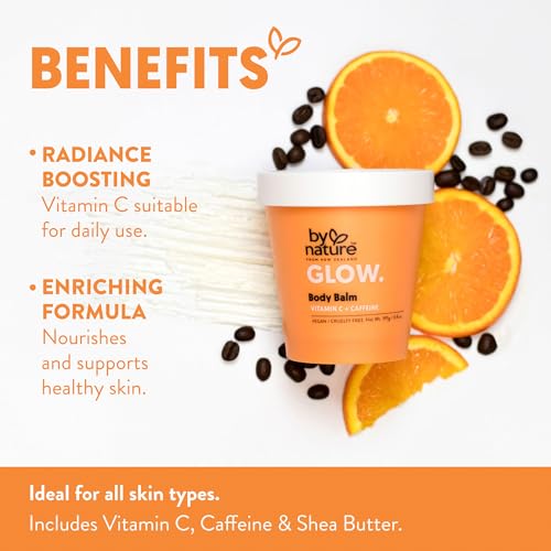 By Nature Glow Vitamin C & Caffeine Body Balm - Hydrating 6.8 oz