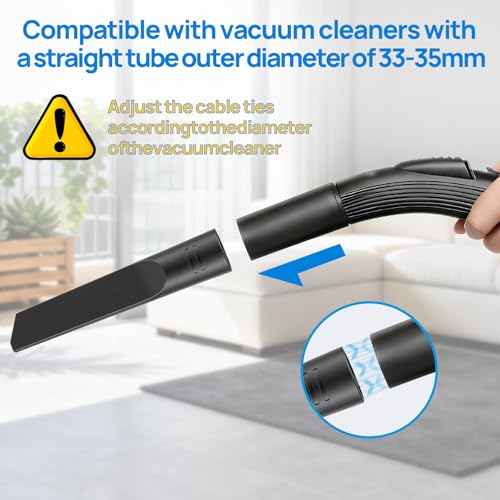 Tbest 35mm Vacuum Crevice Tool for Car Detailing & Home Use