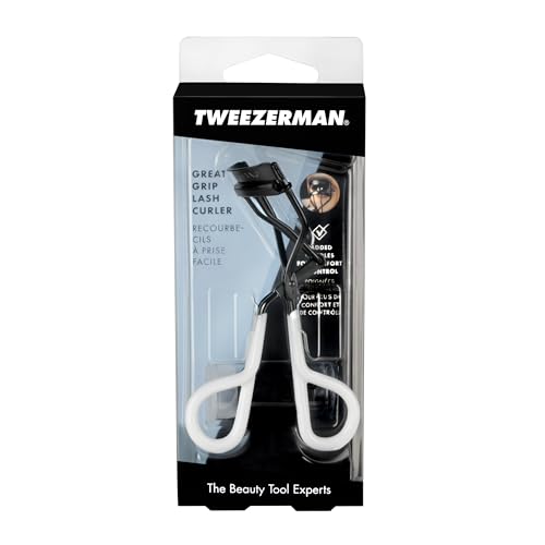 Tweezerman Great Grip Eyelash Curler - Matte Black Onyx Professional Tool