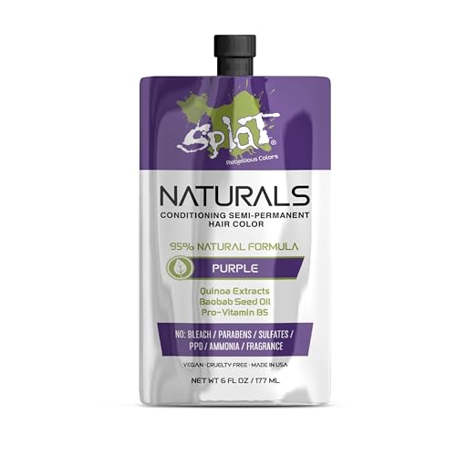 Splat Naturals Semi-Permanent Hair Color - Vibrant Purple, 6 fl. oz