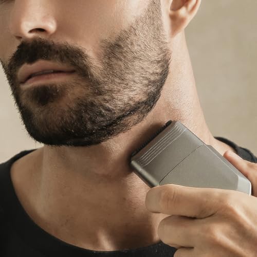 Aesfee Waterproof Dual-Action Foil Shaver for Men – Face, Head & Body, USB-C Rechargeable