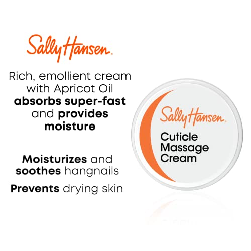Sally Hansen Cuticle Massage Cream - Moisturizing Treatment (Pack of 2)