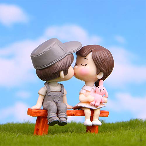 Miniature Couple Lover Figurines - 8pcs Boy & Girl Cake Toppers