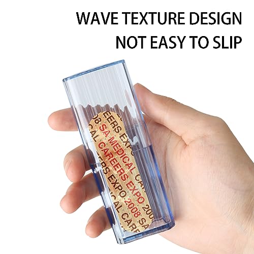 Mini Portable Dental Floss Storage Box Set - Transparent & Blue Cases for Small Items
