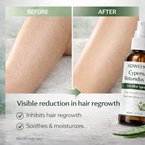 Cyperus Rotundus Hair Removal Spray 2 fl oz - Post-Hair Care & Skin Soothing