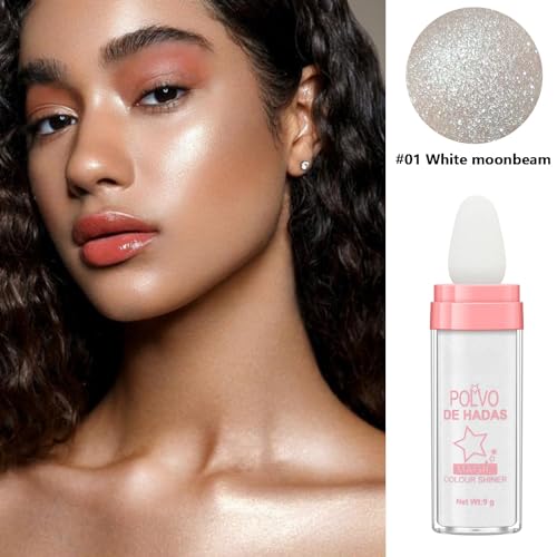 URQT 3 Color Fairy Dust Highlighter Powder Trio - Full Body Sparkle Glow (1 Ounce Each Pack of 3)