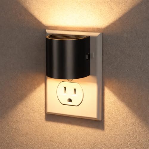 Dimmable LED Night Lights with Auto Sensor – 2 Pack, 3000K