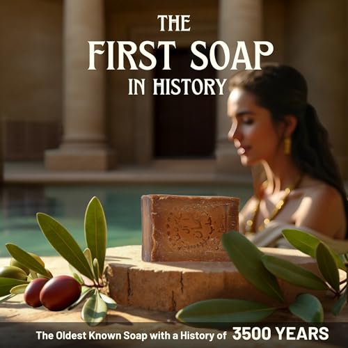 Aleppo Soap Bar with Laurel Oil - Natural Handmade Cleansing Soap (7oz, Pack of 2)